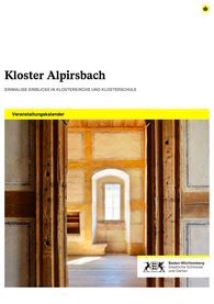 Titelbild des Jahresprogramms für Kloster Alpirsbach