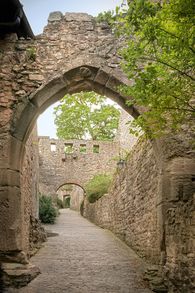 Foto: Staatliche Schlösser und Gärten Baden-Württemberg, Günther Bayerl Château de Hohenbaden, Vue aérienne; l'image: Staatliche Schlösser und Gärten Baden-Württemberg, Günther Bayerl