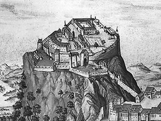 Hohentwiel, Aquarell, um 1730