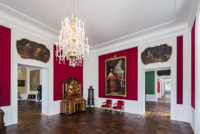 Das „Rote Zimmer" von Schloss Bruchsal