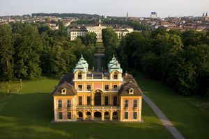 Schloss Favorite Ludwigsburg, Luftansicht