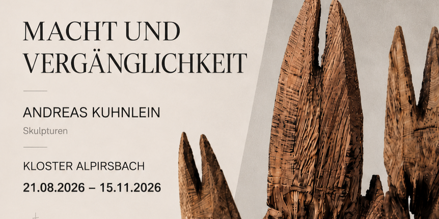 Kloster Alpirsbach, Zuschnitte des Werbeplakats zur Ausstellung von Andreas Kuhnlein