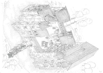 Foto: Staatliche Schlösser und Gärten Baden-Württemberg, Wolfgang Himmelmann Schloss und Schlossgarten Schwetzingen, Darstellung des historischen Jagdschloss