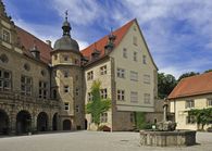 Foto: Staatliche Schlösser und Gärten Baden-Württemberg, Arnim Weischer Hof von Schloss Weikersheim