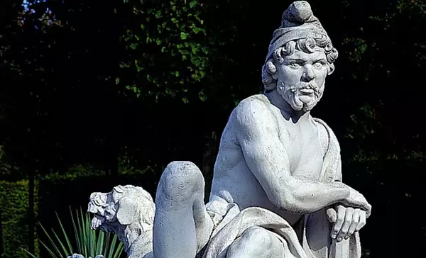 Schloss und Schlossgarten Schwetzingen, Garten, Statue des Vulkan, Peter Anton von Verschaffelt 