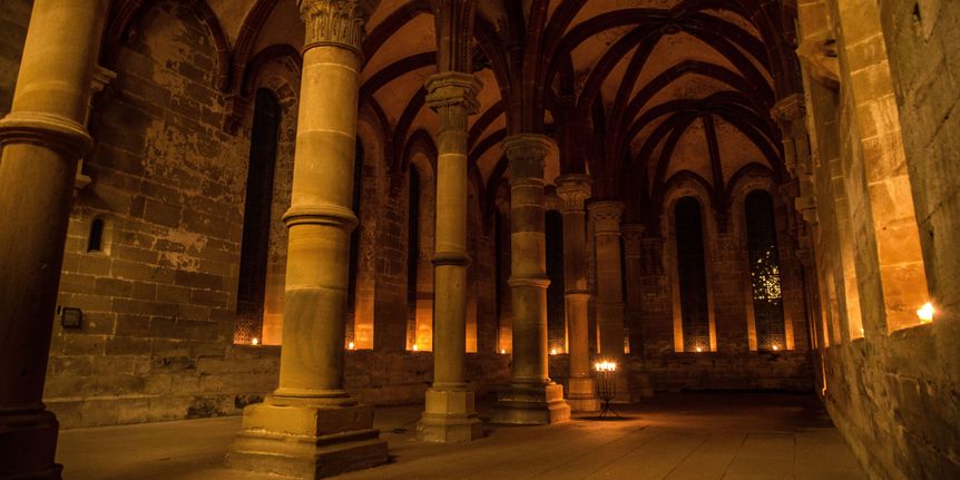 Kloster Maulbronn, Herrenrefektorium im Kerzenschein