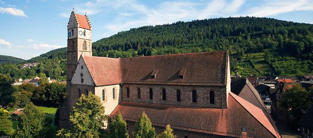 Luftansicht von Kloster Alpirsbach