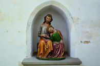 Foto: Staatliche Schlösser und Gärten Baden-Württemberg, Markus Schwerer Die Christus-Johannes-Gruppe von ca. 1330