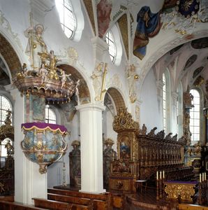 Kloster Schussenried, Innen, Klosterkirche