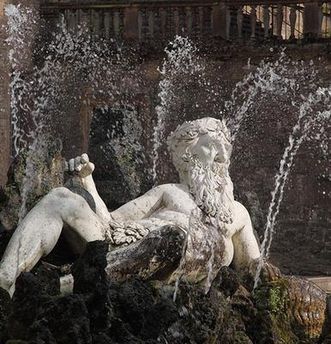 Vater Rhein, Figur im Garten von Schloss Heidelberg