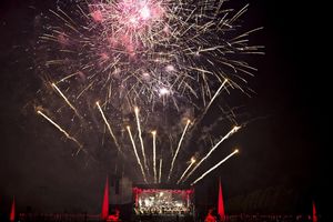 Schloss und Schlossgarten Schwetzingen, Schloss in Flammen