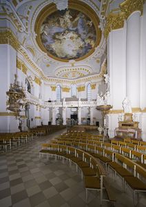 Die Kirchenempore in Kloster Wiblingen