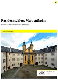 Titelbild des Sonderführungsprogramms für Residenzschloss Mergentheim