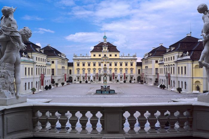 Château résidentiel de Ludwigsbourg, vue aérienne