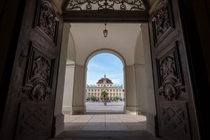 Residenzschloss Ludwigsburg, Eingang zum Schlosshof 