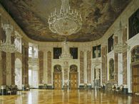 Foto: Staatliche Schlösser und Gärten Baden-Württemberg, Urheber unbekannt Barockschloss Mannheim, Rittersaal