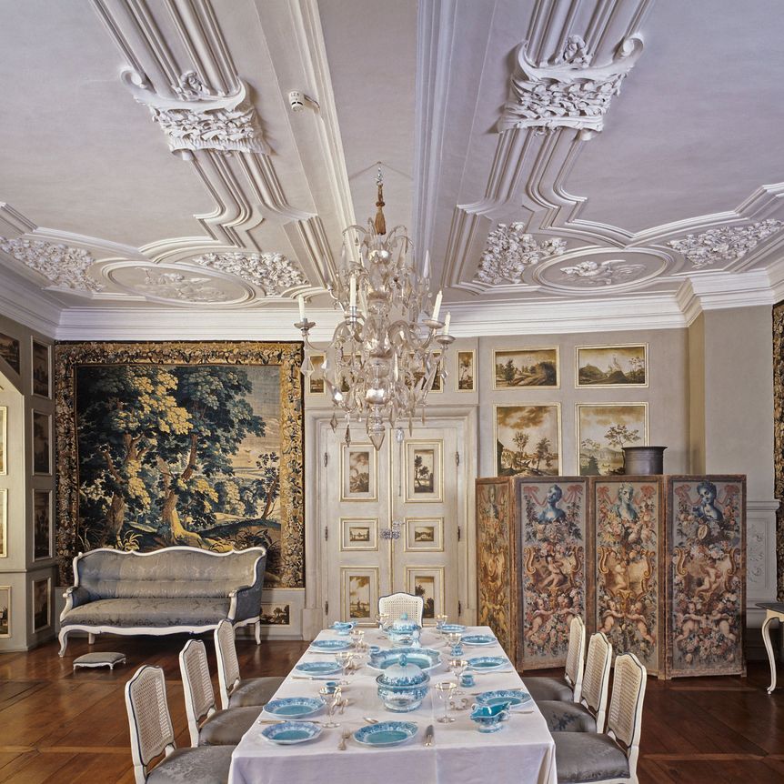 Schloss und Schlossgarten Weikersheim, Innen, Tafelzimmer
