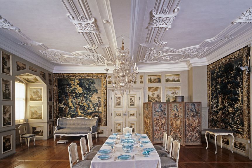 Schloss und Schlossgarten Weikersheim, Innen, Tafelzimmer