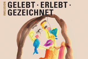 Plakatmotiv zur Ausstellung „Inklusion“ in Schoss Schwetzingen