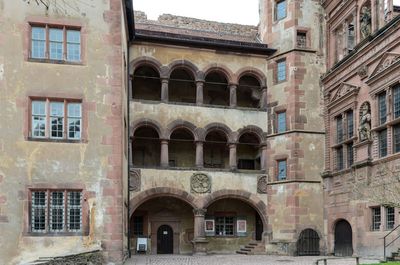 Schloss Heidelberg aussen: Der Gläserne Saalbau Ansicht von außen