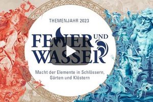 Startbildschirm des Filmes "Feuer und Wasser. Macht der Elemente in Schlössern, Gärten und Klöstern"