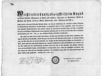 Urkunde der Inbesitznahme der Klöster Salem und Petershausen durch die Söhne des Markgrafen von Baden