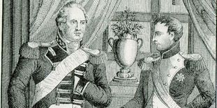 Kaiser Napoleon Bonaparte und Herzog Friedrich II. von Württemberg