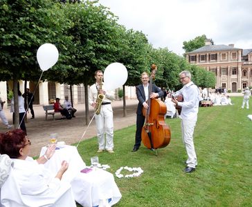 "Picknick in weiß", Schlosserlebnistag 2015