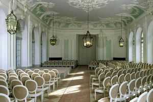 Schloss und Schlossgarten Schwetzingen, Innen, Jagdsaal