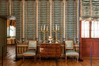 Das Wohnzimmer im Appartement von Luise von Hochberg Schloss und Schlossgarten Schwetzingen, Appartement Luise von Hochberg, Wohnzimmer; Foto: Staatliche Schlösser und Gärten Baden-Württemberg, Ursula Wetzel