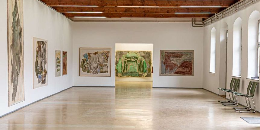 Schloss und Schlossgarten Schwetzingen, Ausstellung „Fontänen und Landschaften“, Xylon
