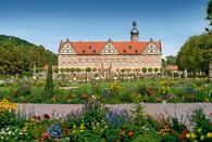 Foto: Staatliche Schlösser und Gärten Baden-Württemberg, Urheber unbekannt Weikersheim Palace, view of the palace from the gardens; Photo: Staatliche Schlösser und Gärten Baden-Württemberg, unknown