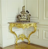 Konsoltisch im Tafelzimmer Konsoltisch in Schloss Tettnang