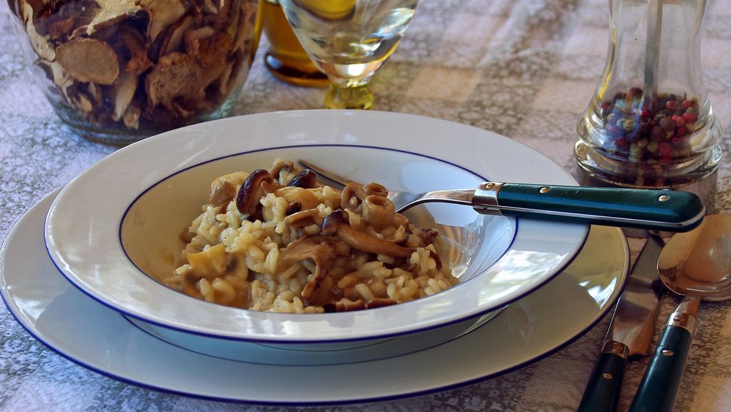 Grünkern-Pilz Risotto