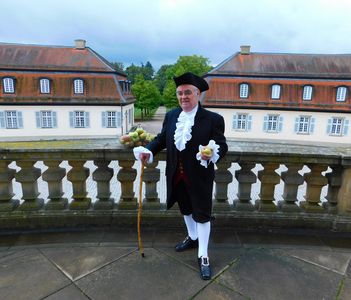 Schloss Solitude, Event Kostüm Caspar Schiller; Foto: Staatliche Schlösser und Gärten Baden-Württemberg