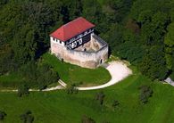 Foto: Staatliche Schlösser und Gärten Baden-Württemberg, Achim Mende Wäscherschloss Castle, Aerial view; photo: Staatliche Schlösser und Gärten Baden-Württemberg, Achim Mende