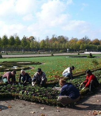 Gärtner im Schlossgarten Schwetzingen