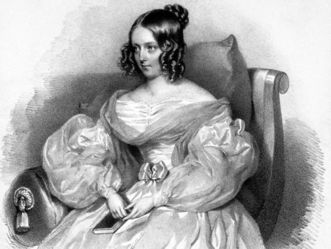 Luise von Baden, Lithographie von Josef Kriehuber, 1837