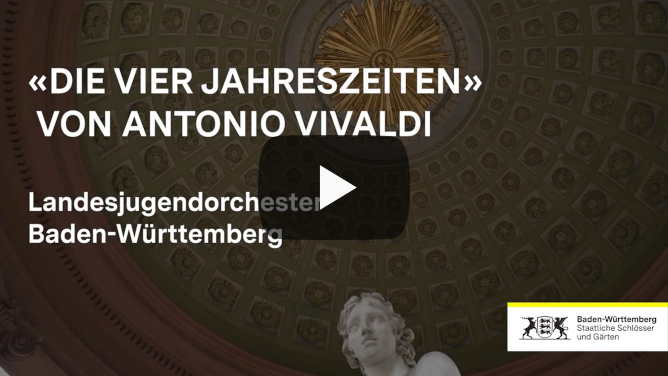 Startbildschirm des Filmes „Die Vier Jahreszeiten von Antonio Vivaldi – Landesjugendorchester Baden-Württemberg